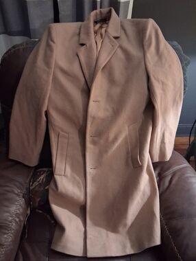 London Fog Satin-Lined Coat in Dusty Pink